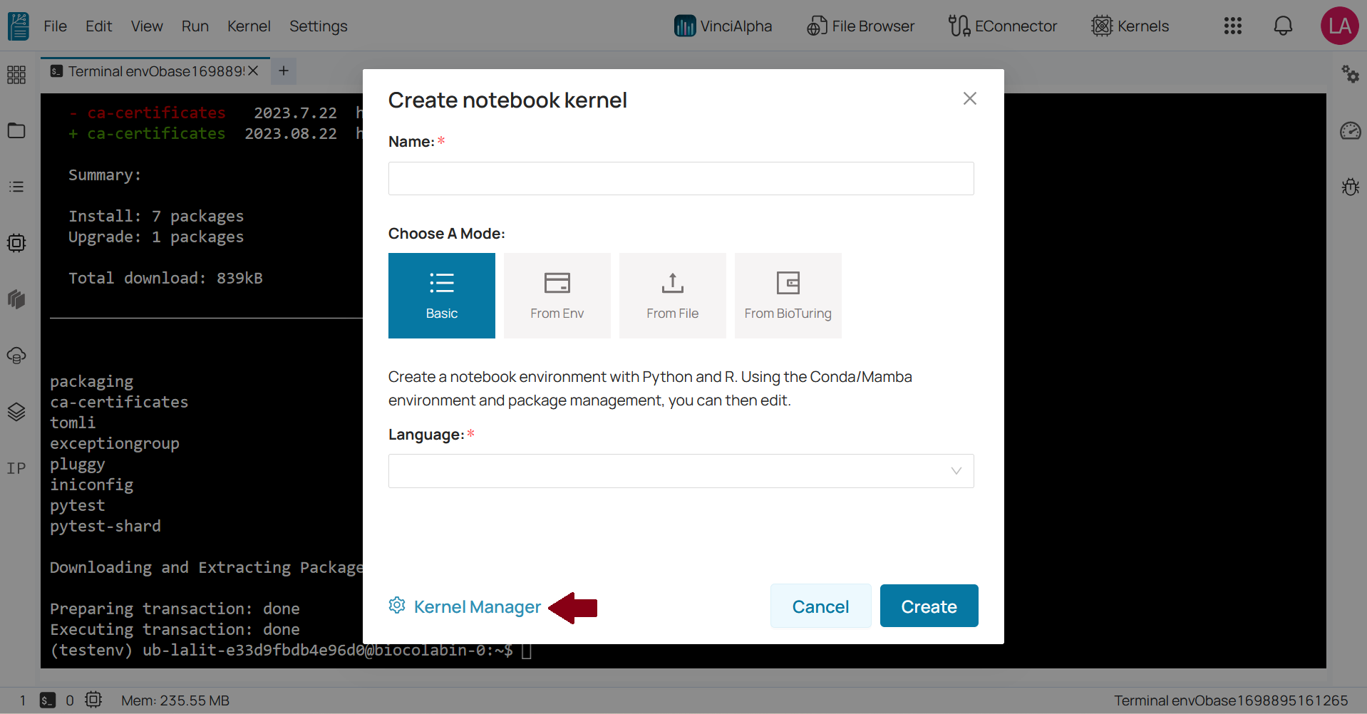 BioStudio-env